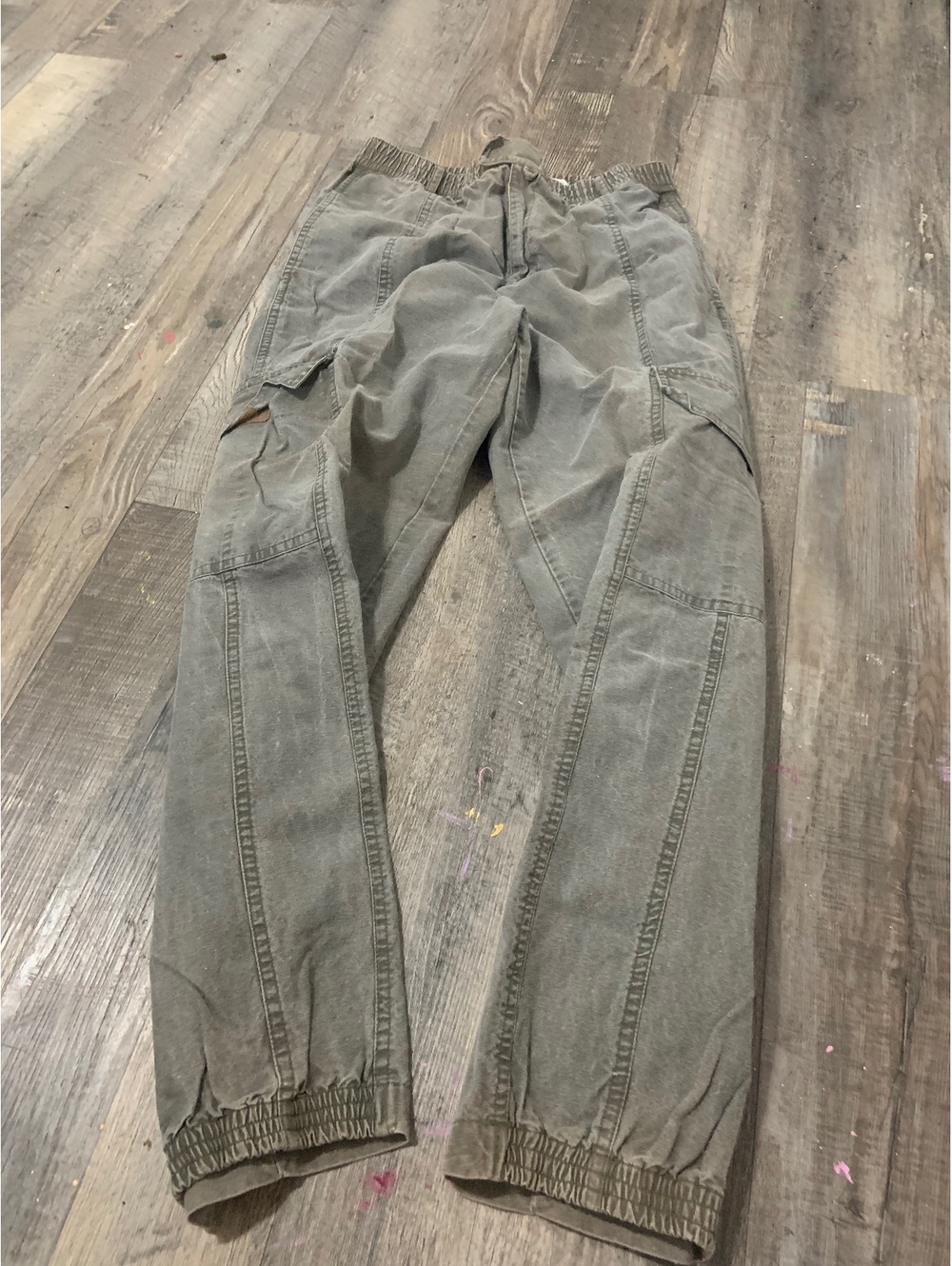 Weekend gray cotton pants